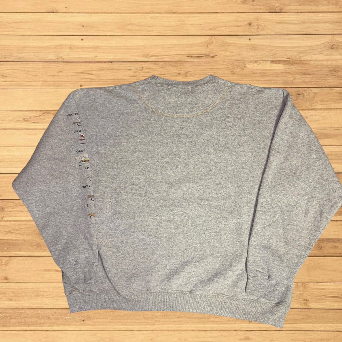vintage eddie bauer fly fishing crewneck