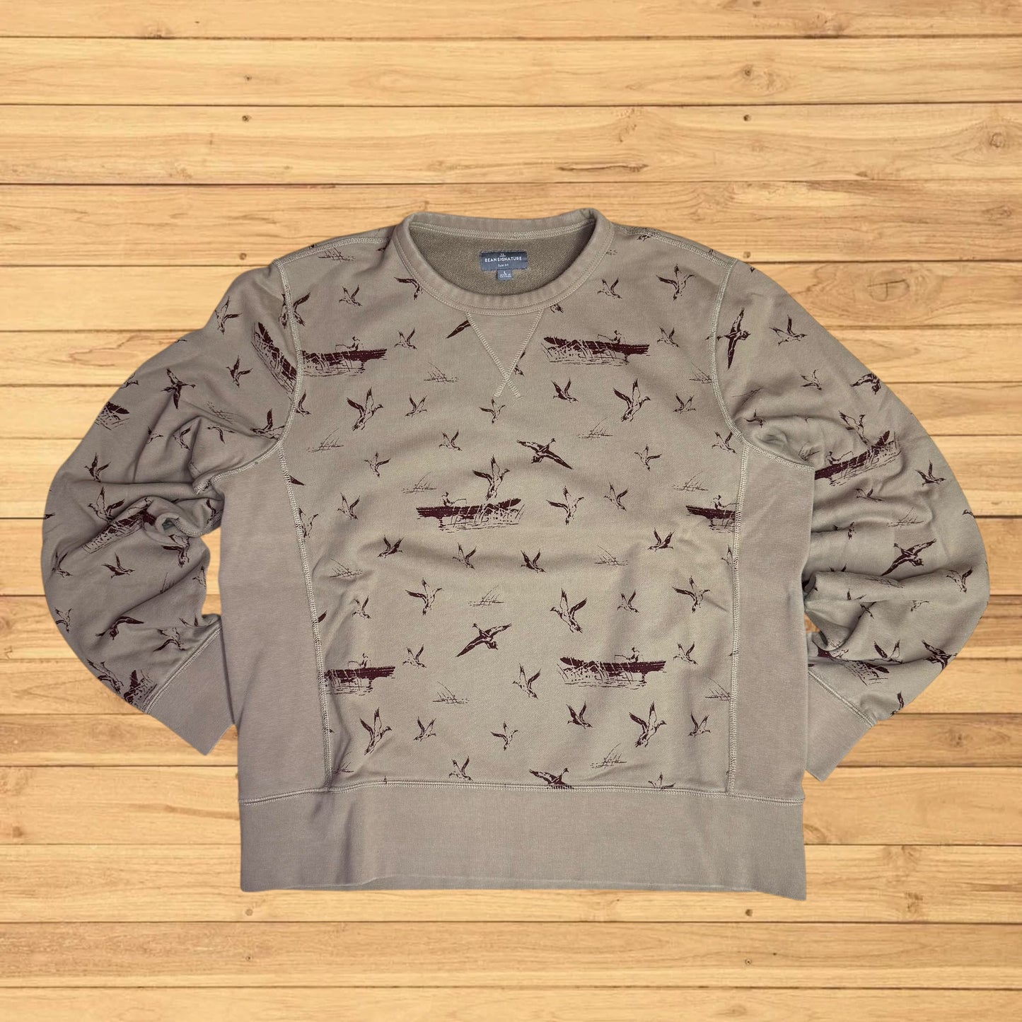 ll bean fishing crewneck wilderness hunting (small)
