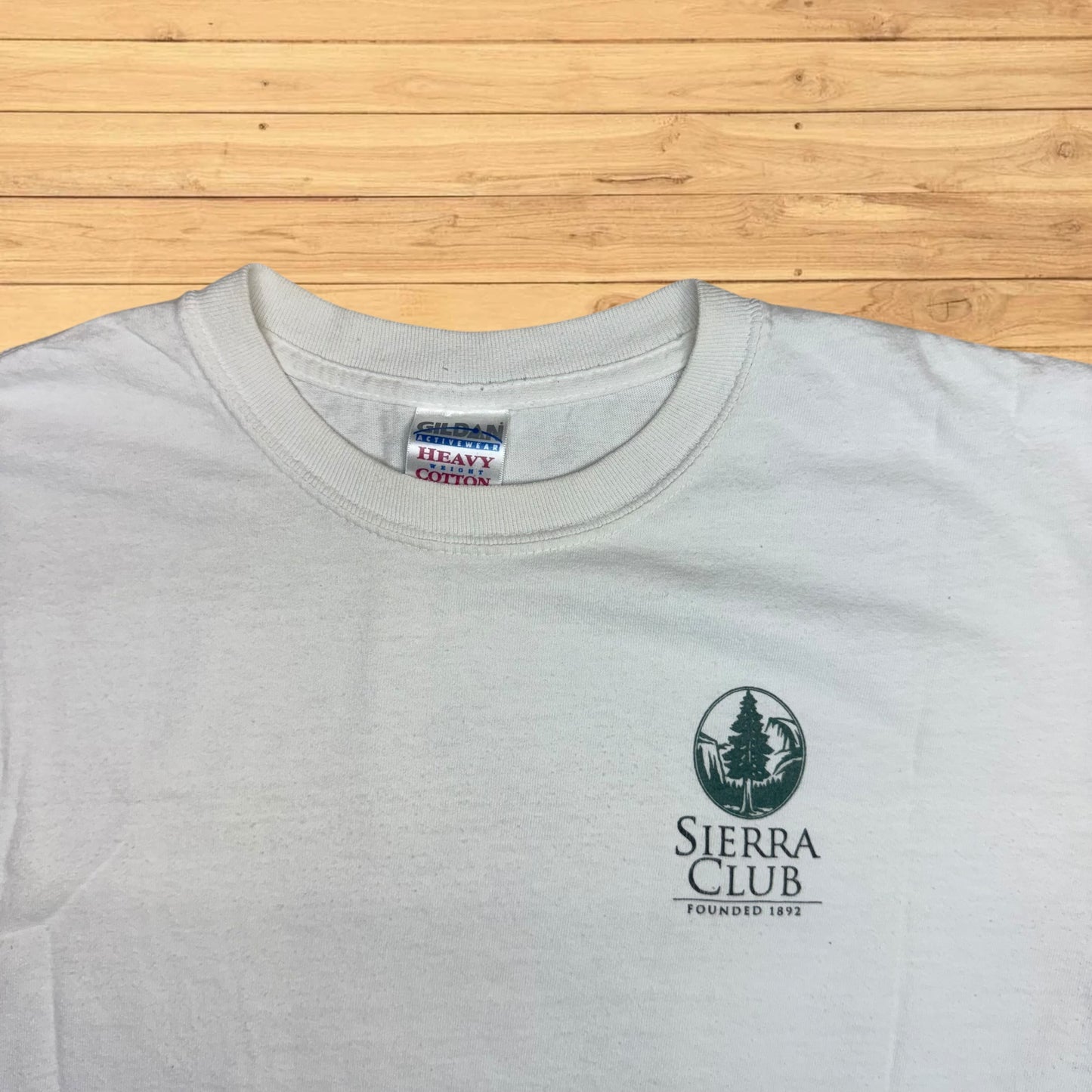 VINTAGE SIERRA CLUB T SHIRT HIKING (M)