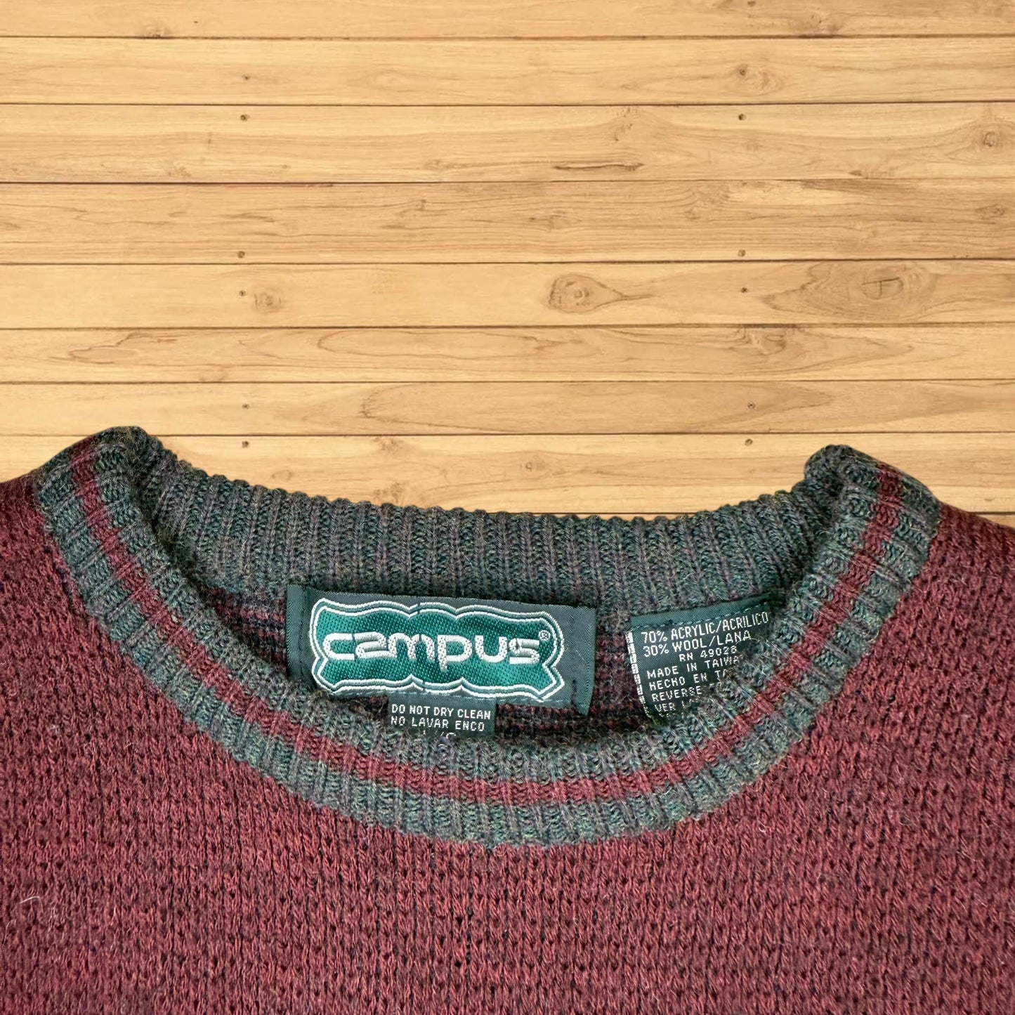 vintage fishing sweater pullover
