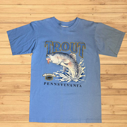 vintage pennsylvania trout t shirt