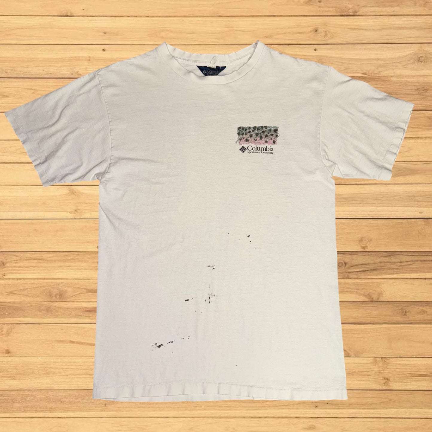 vintage columbia trout t shirt