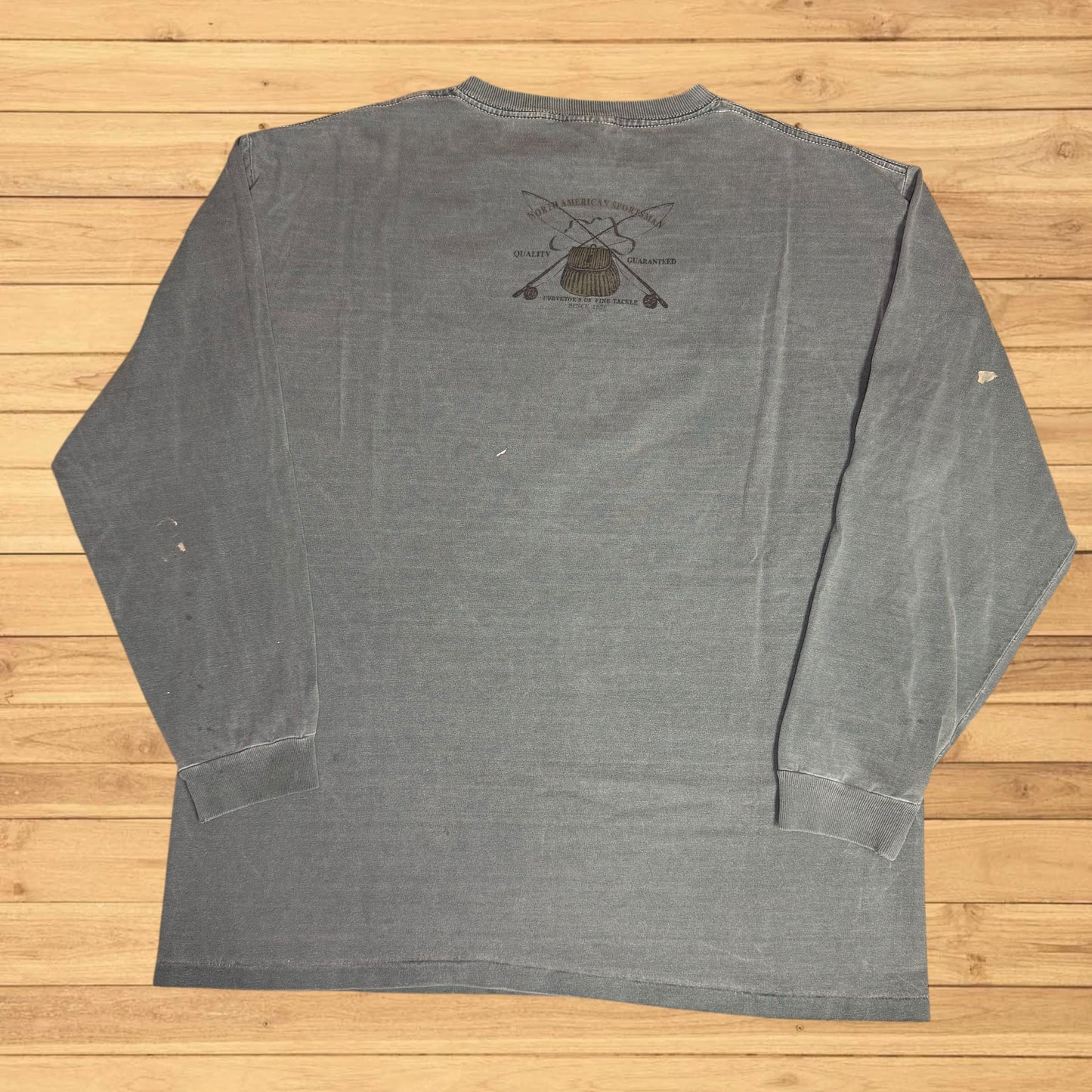 vintage canoe faded long sleeve shirt
