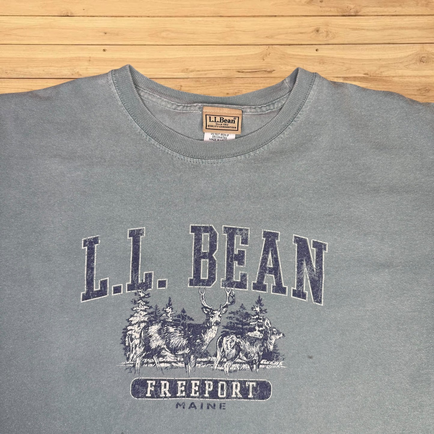vintage ll bean t shirt deer (xl)