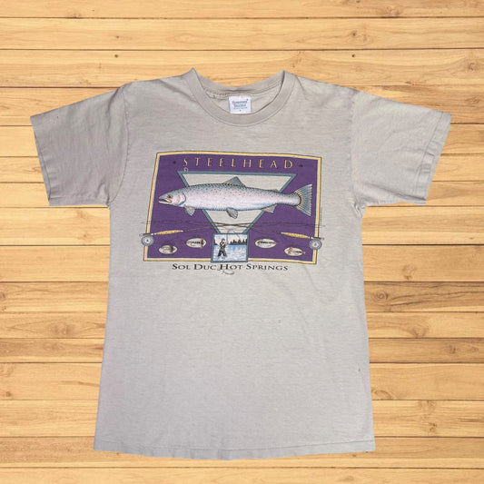 vintage steelhead t shirt harborside graphic