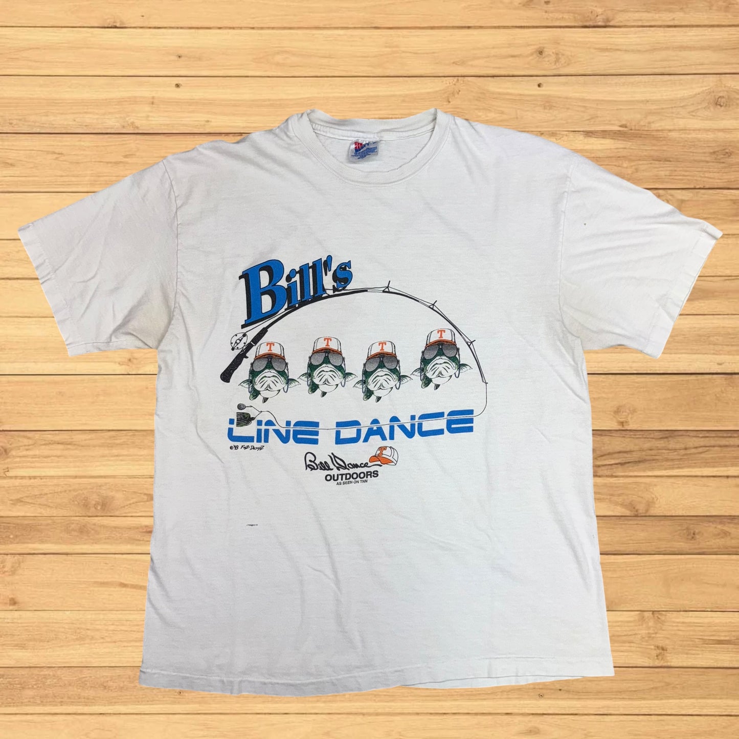 vintage bill dance bass fishing t shirt (M/L)