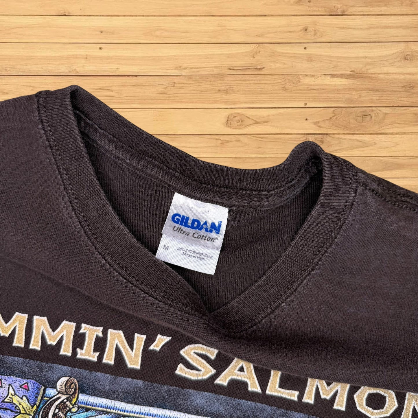 vintage ray troll t shirt salmon (M)