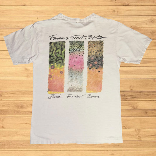 vintage columbia trout t shirt