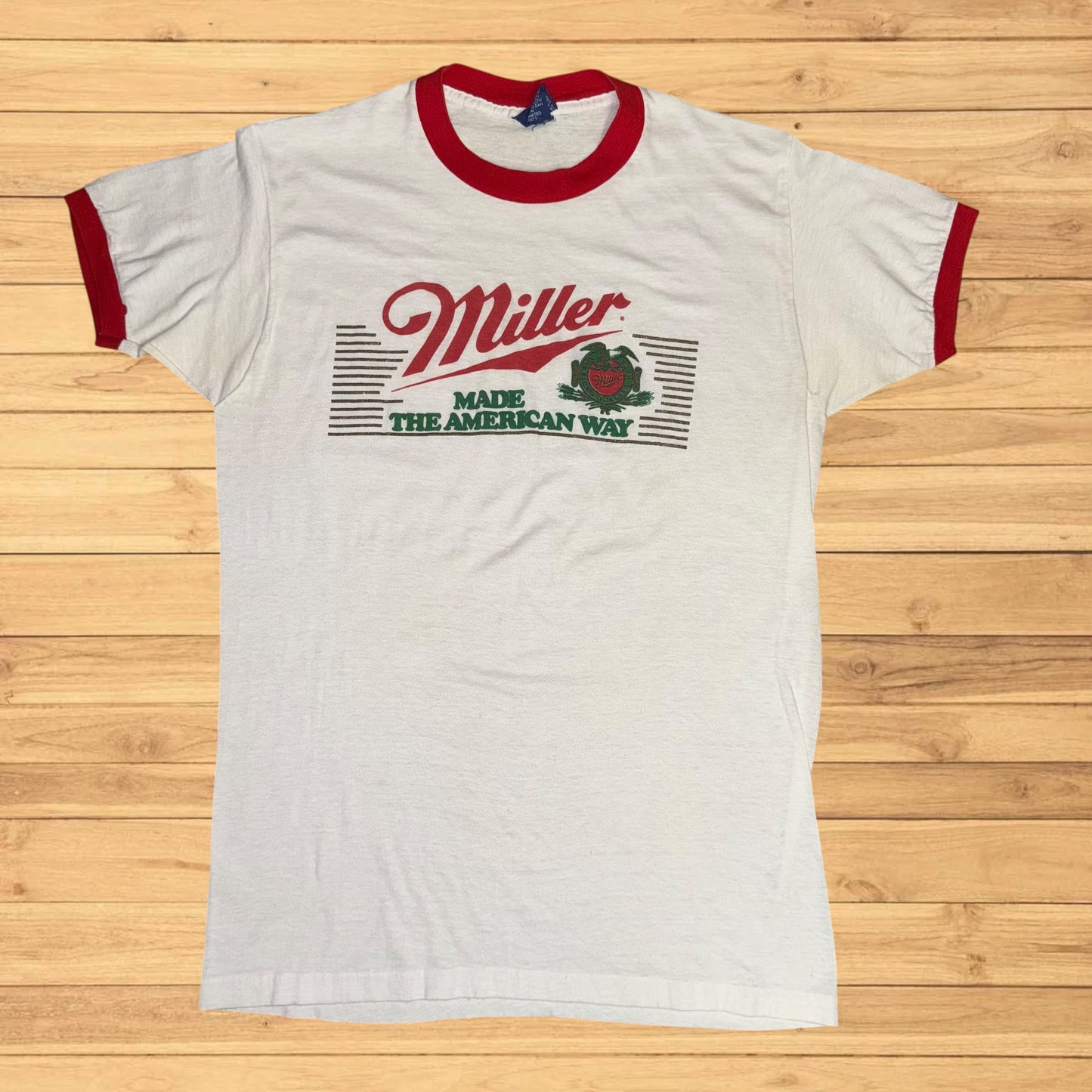 vintage miller t shirt the american way