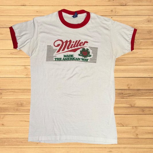 vintage miller t shirt the american way