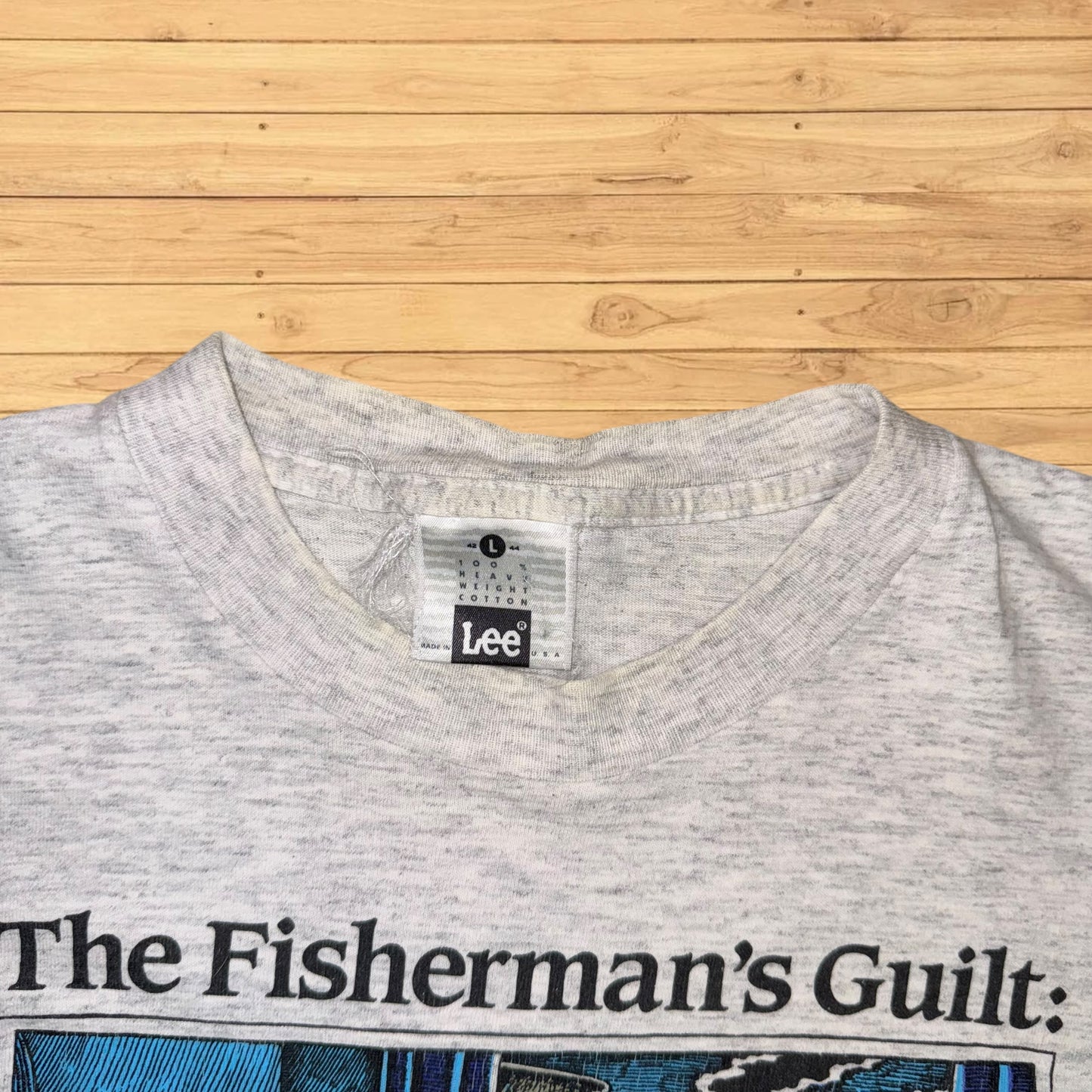 vintage ray troll t shirt fisherman guilt (M)