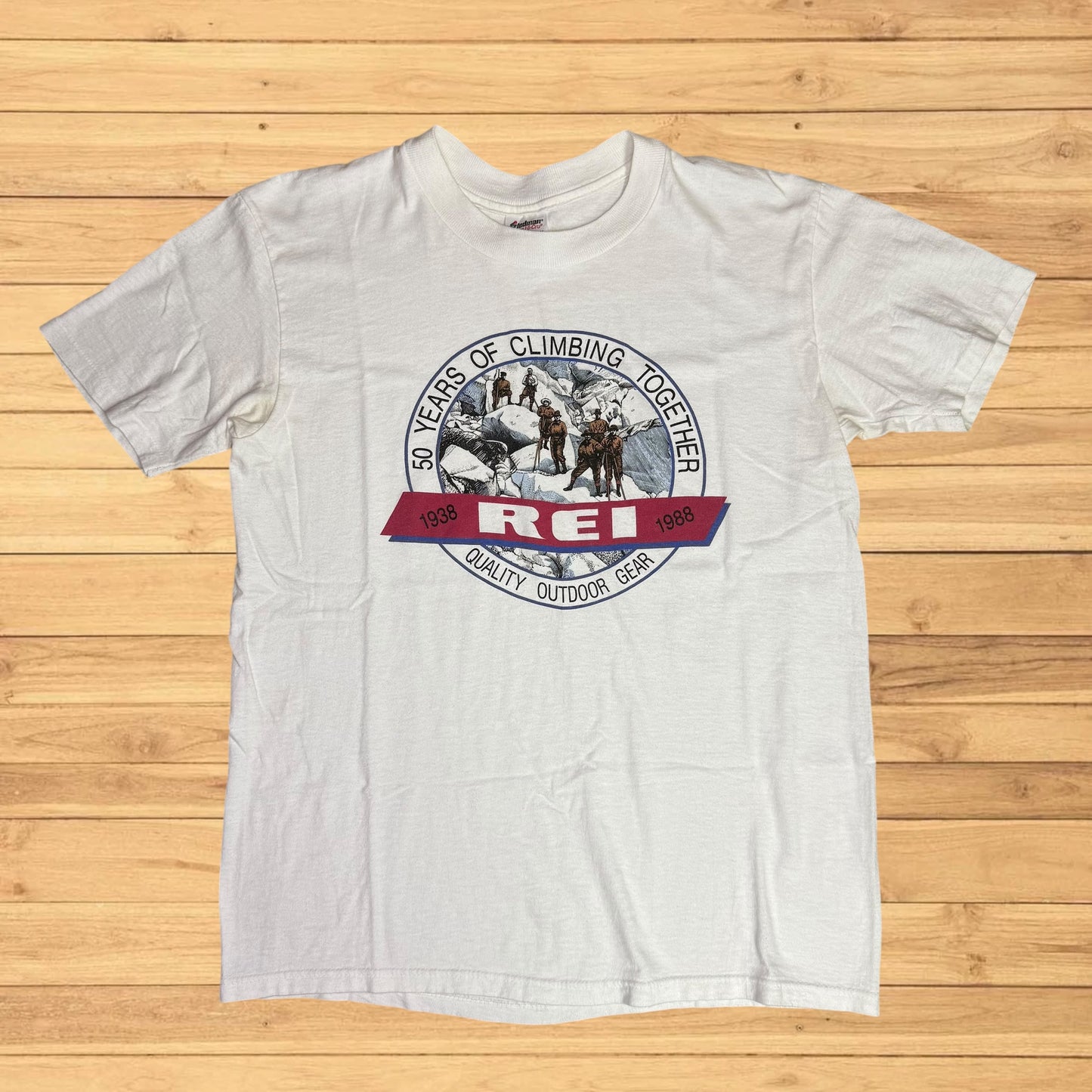 vintage rei co op t shirt 80s (medium)