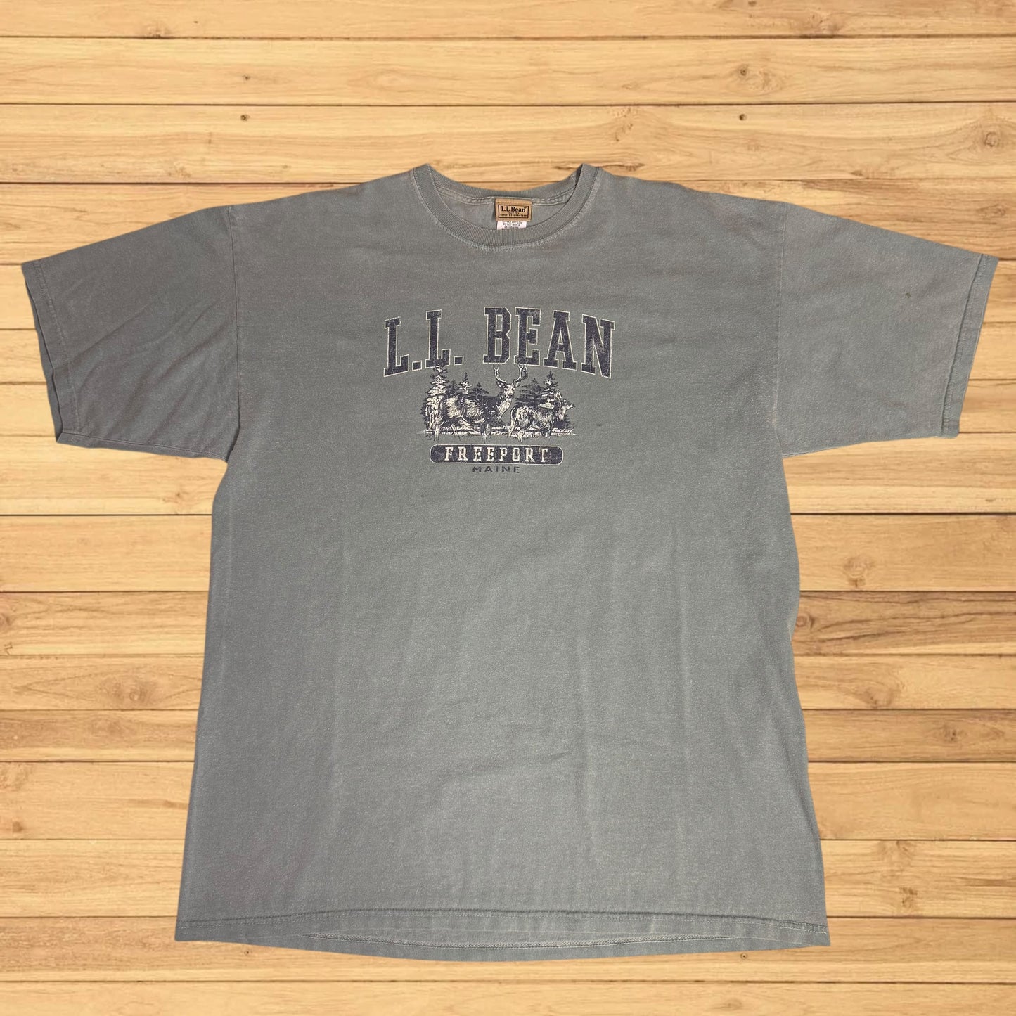 vintage ll bean t shirt deer (xl)
