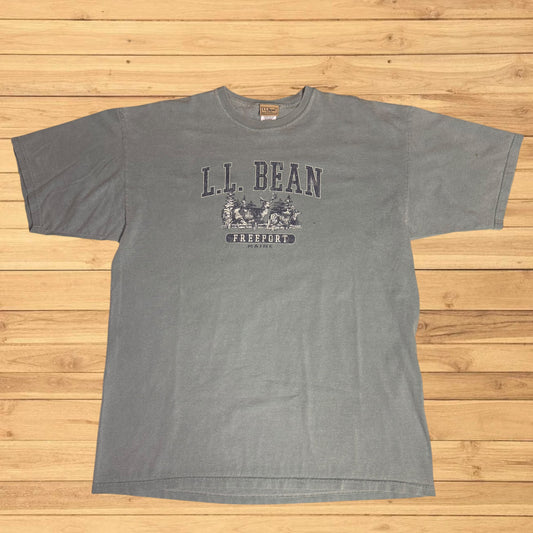 vintage ll bean t shirt deer (xl)
