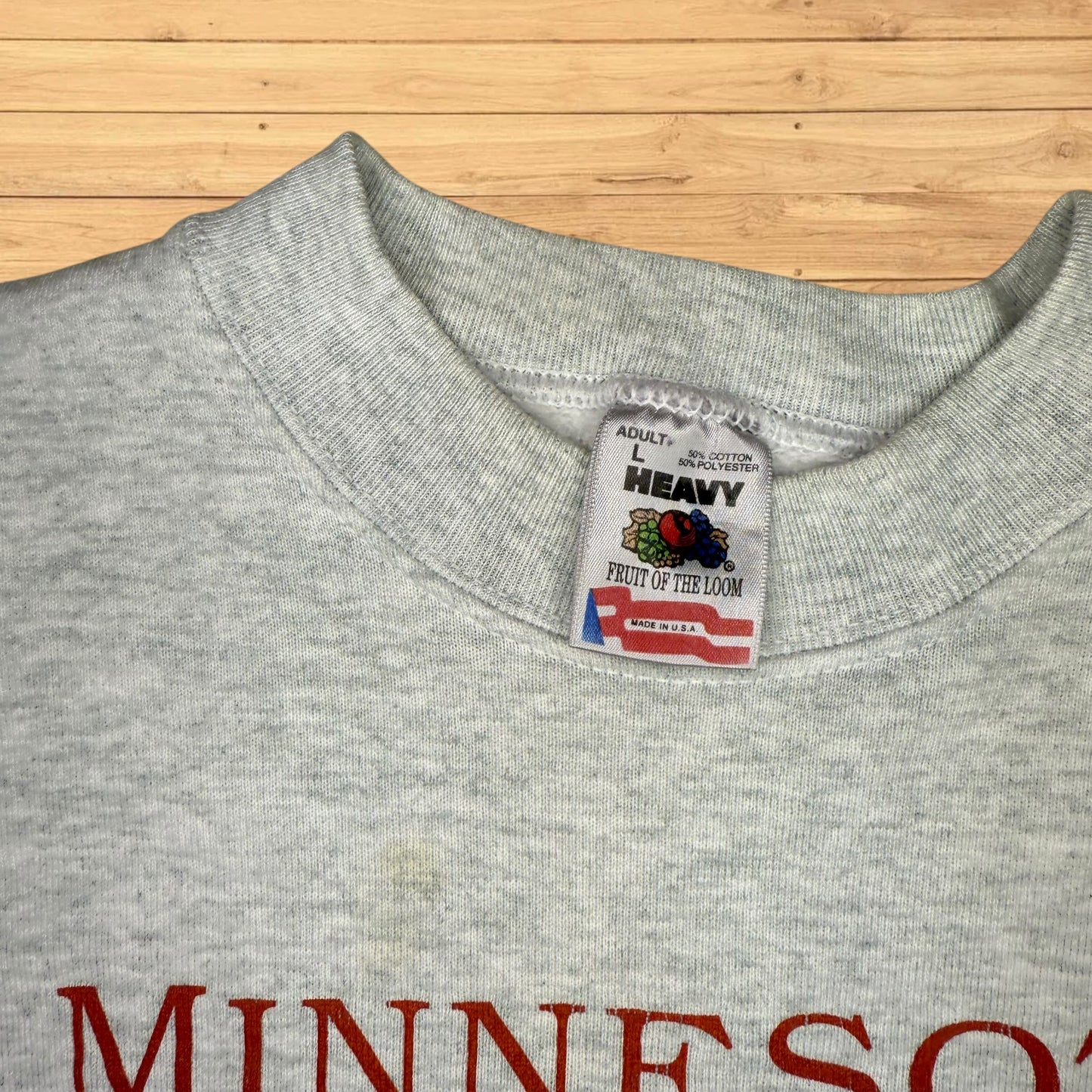 vintage minnesota state parks trout crewneck