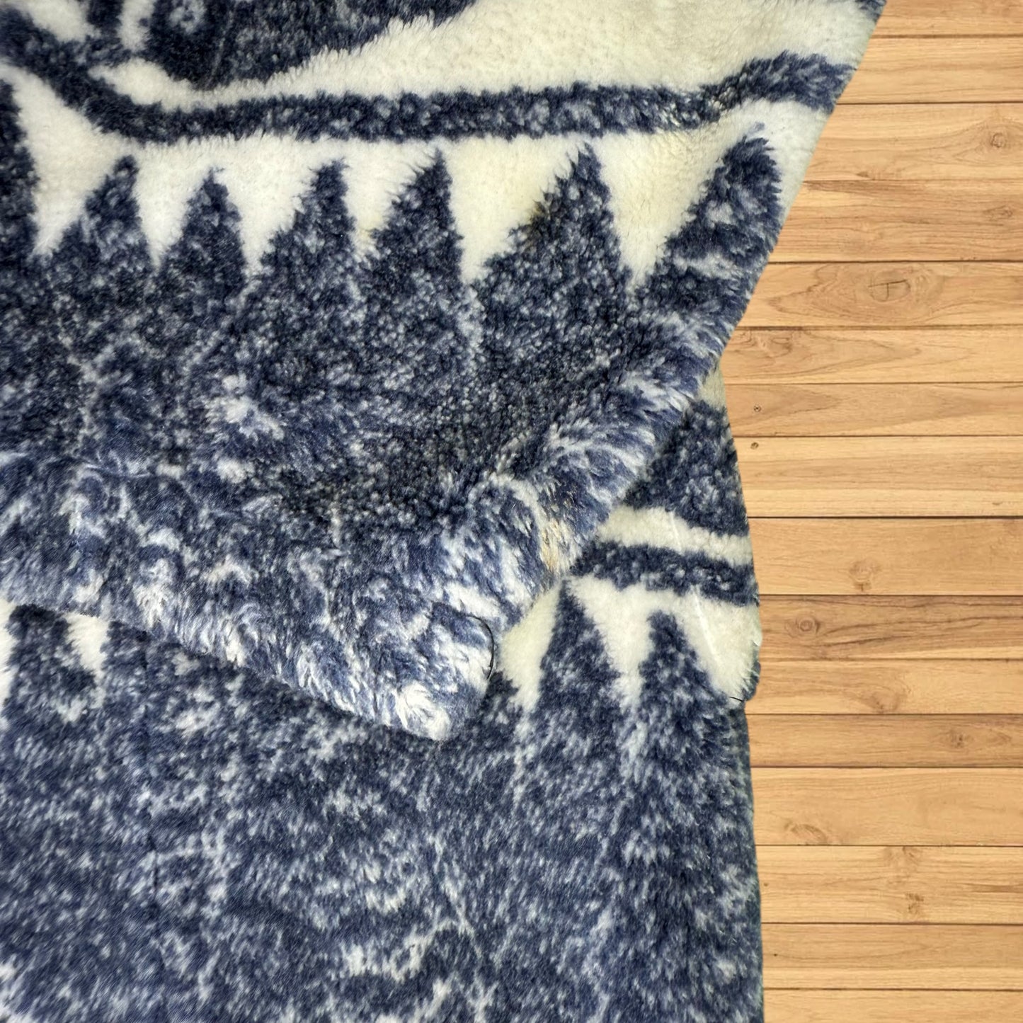 vintage winterland cabin fleece zip up