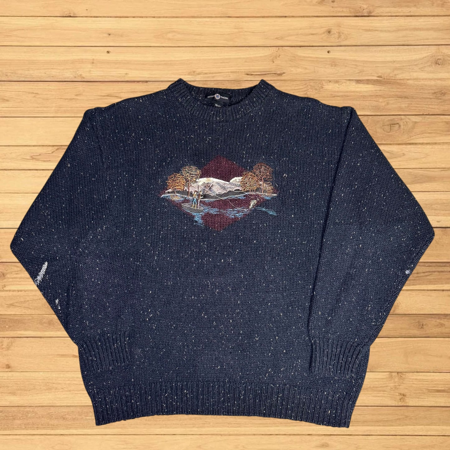 vintage fishing sweater