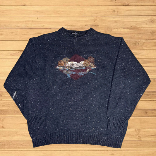 vintage fishing sweater