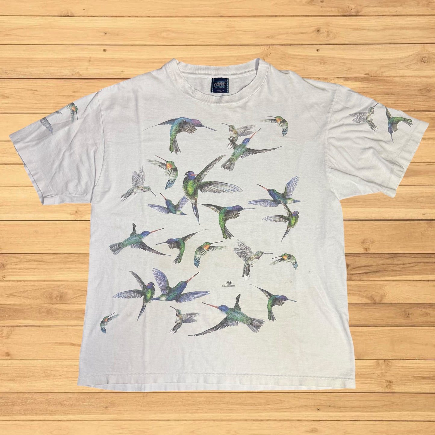vintage humming bird t shirt (M/L)