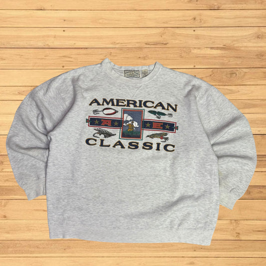 vintage american eagle fishing crewneck