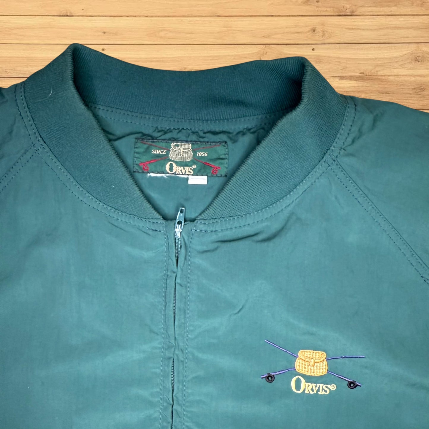 vintage orvis windbreaker puller over quarter up (large)
