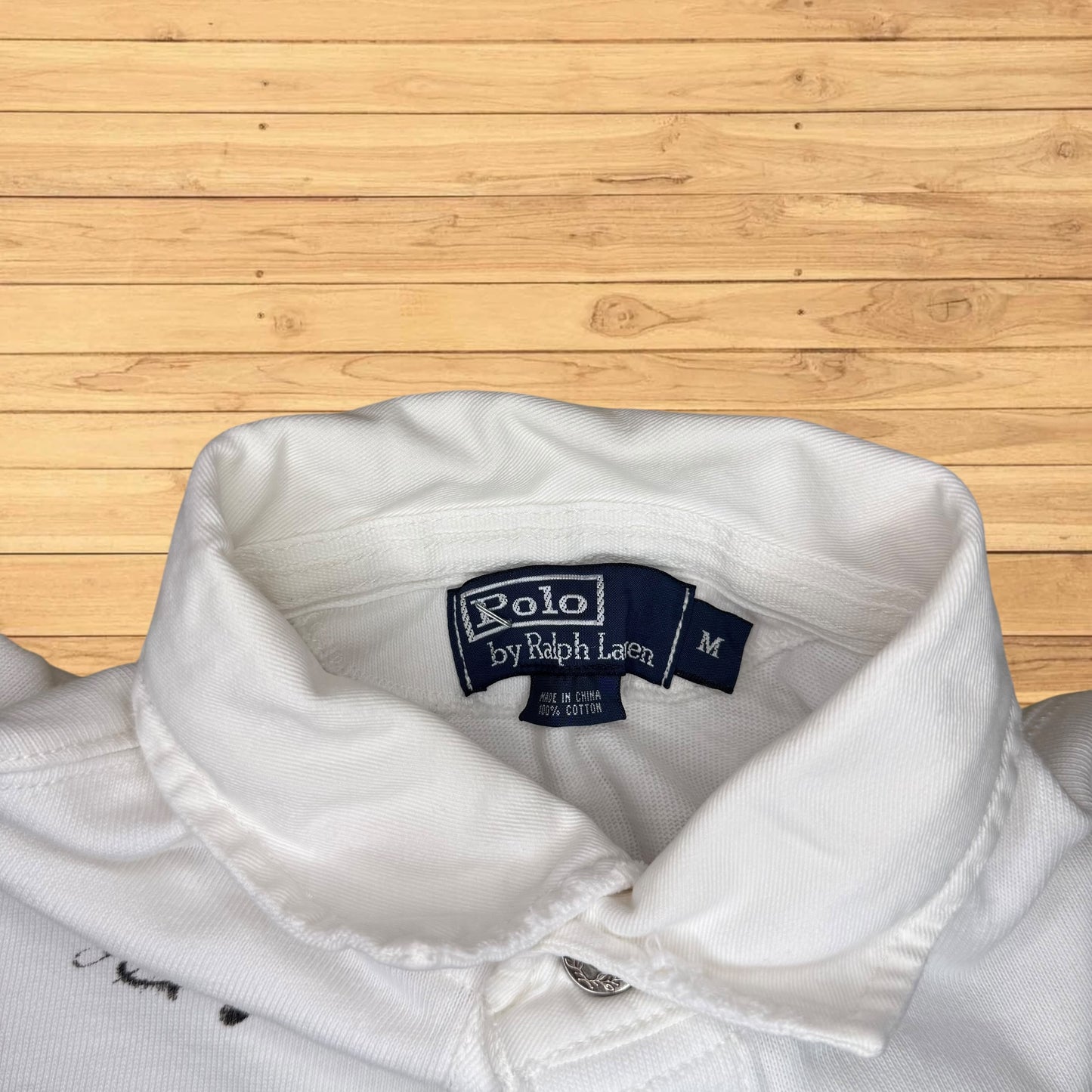 vintage ralph lauren button up long sleeve (large)