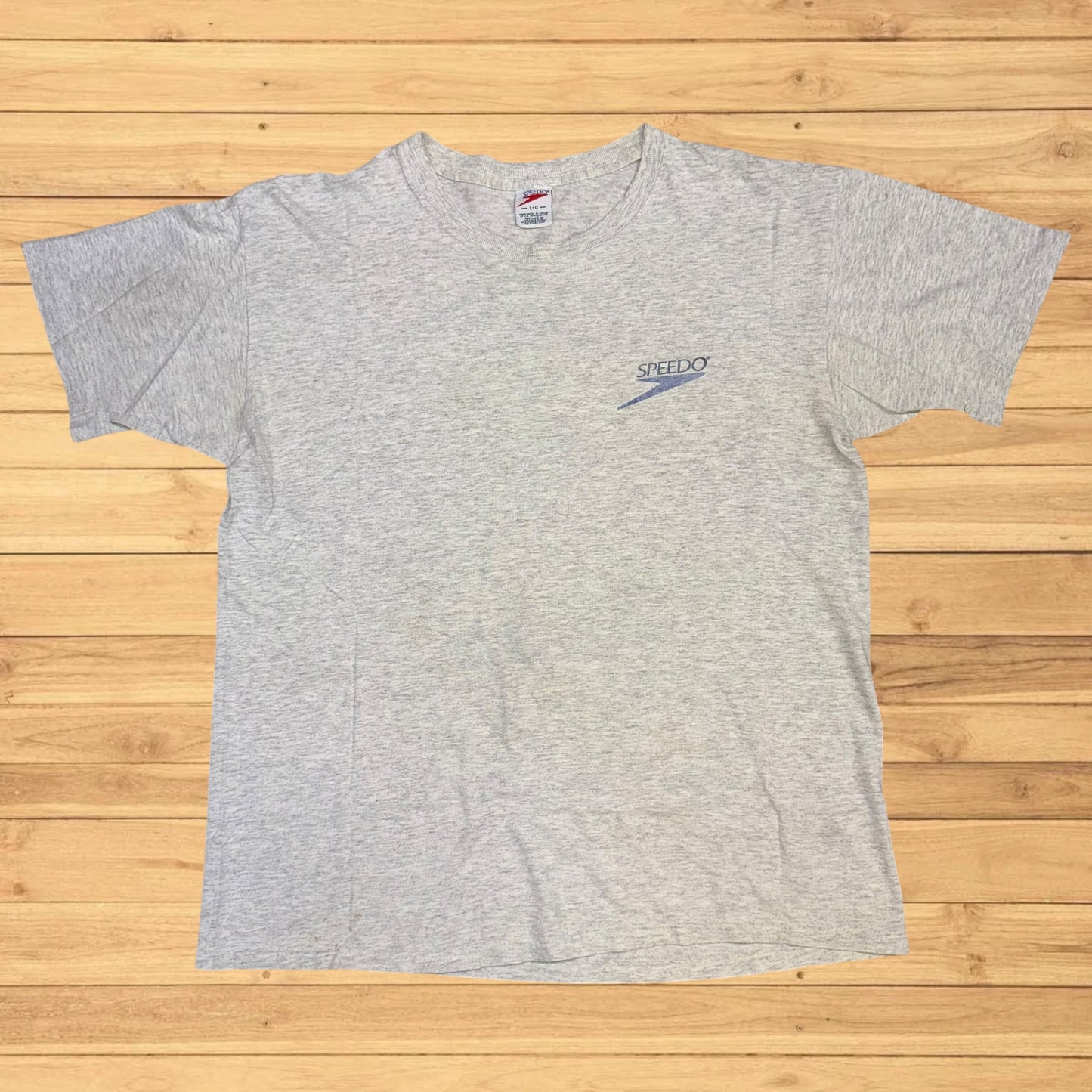vintage speedo trout fly fishing t shirt (M)