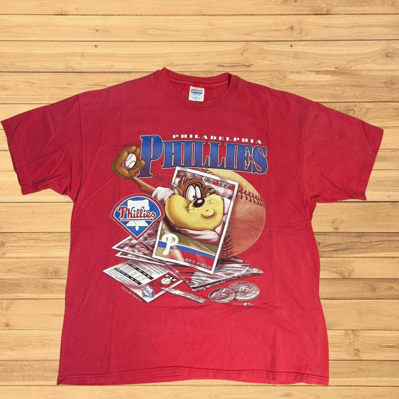 vintage philadelphia phillies taz t shirt