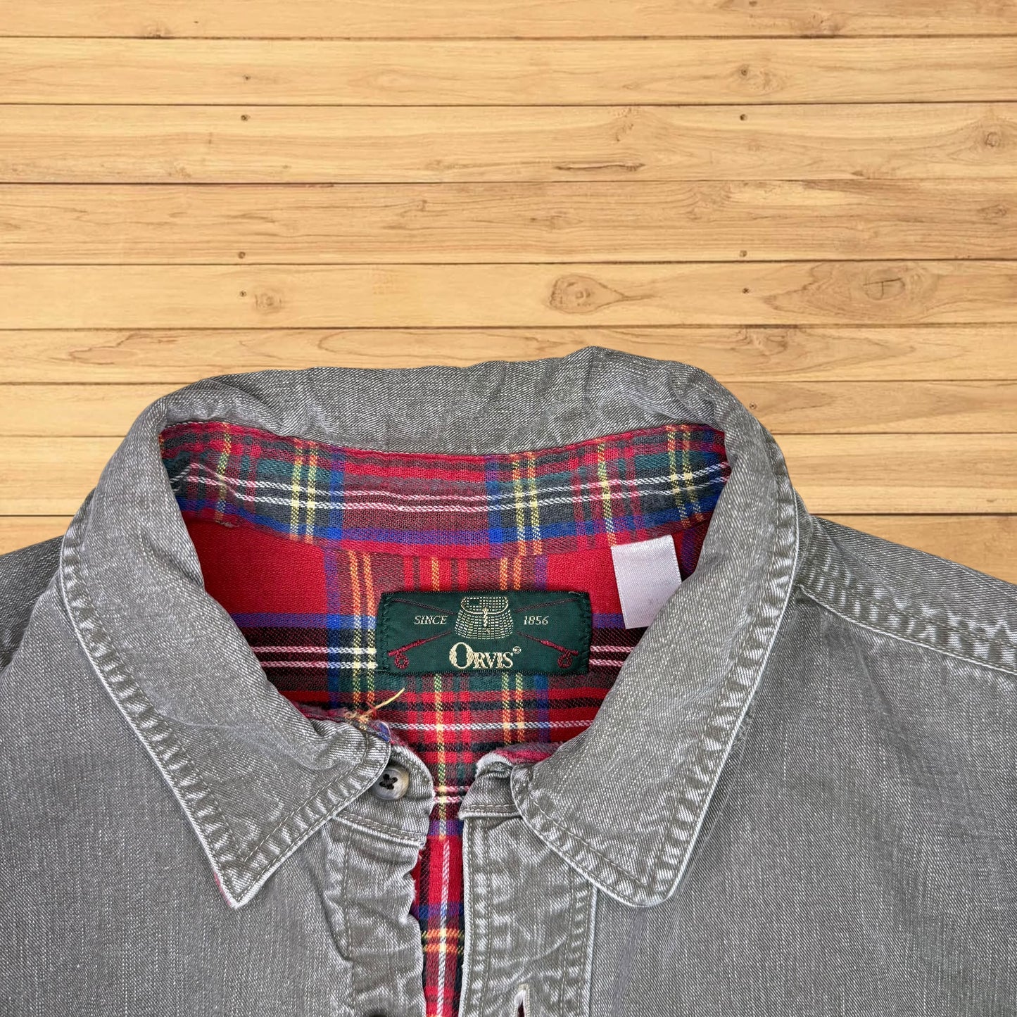 vintage orvis flannel button up long sleeve (XL)