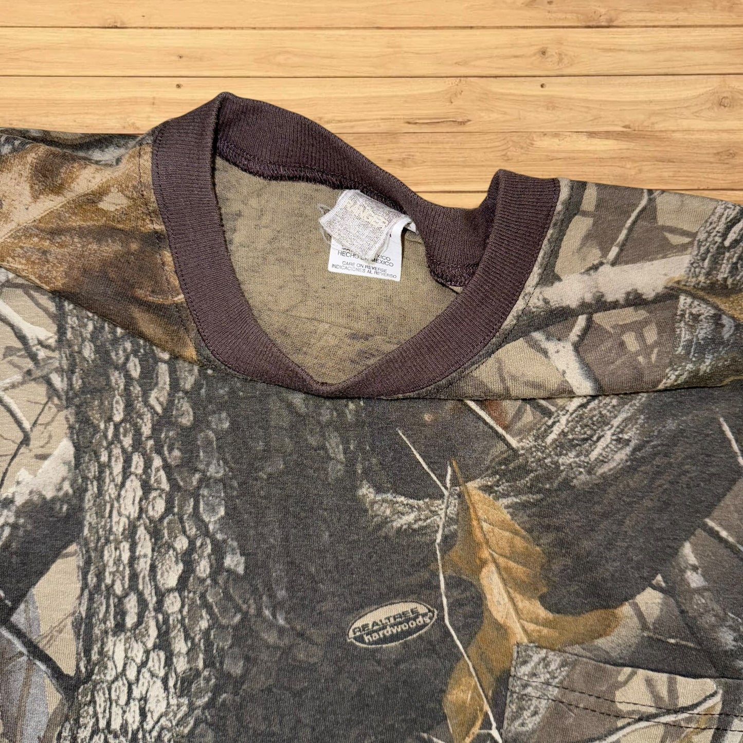 vintage camo realtree pocket tee