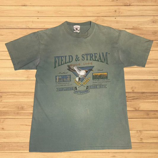 vintage field and stream mallard duck t shirt thrashed