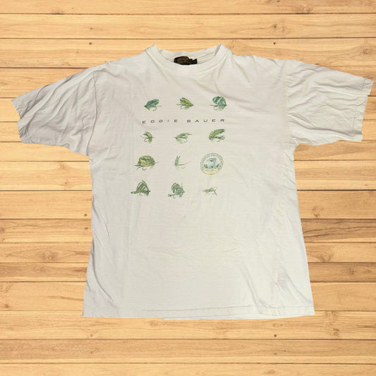 vintage eddie bauer fly fishing t shirt (L)