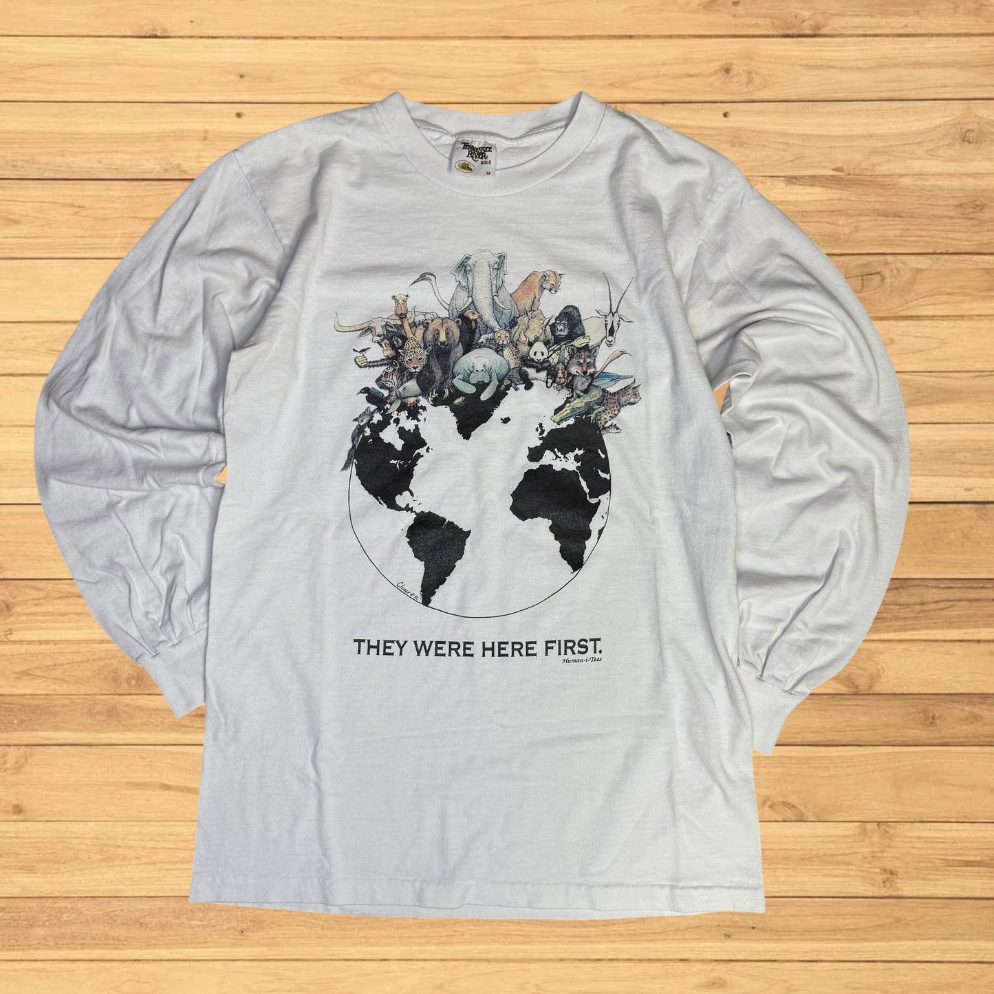 vintage earth nature long sleeve they were here first (m/l)