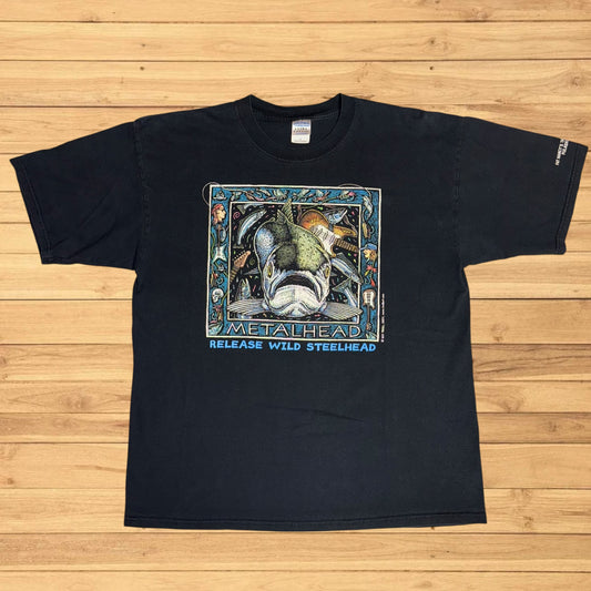 vintage ray troll t shirt metalhead (XL)