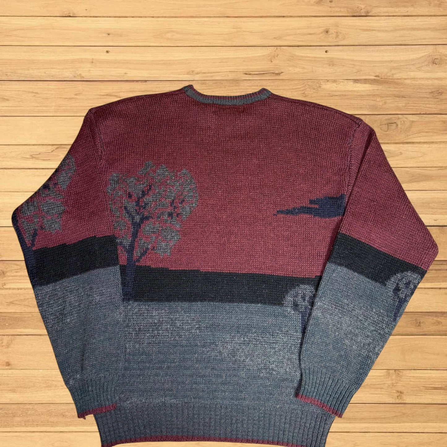 vintage fishing sweater pullover