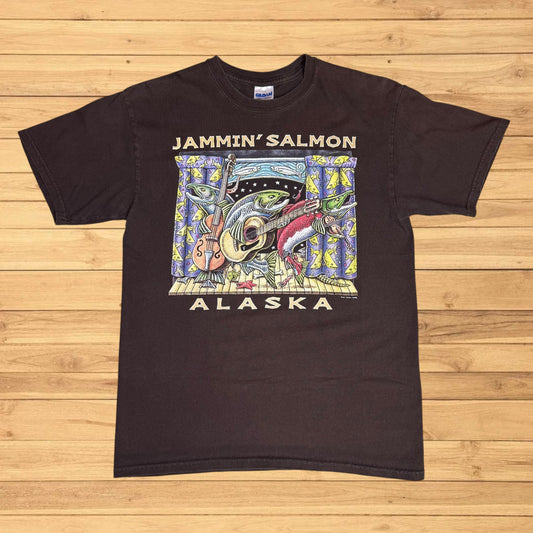 vintage ray troll t shirt salmon (M)
