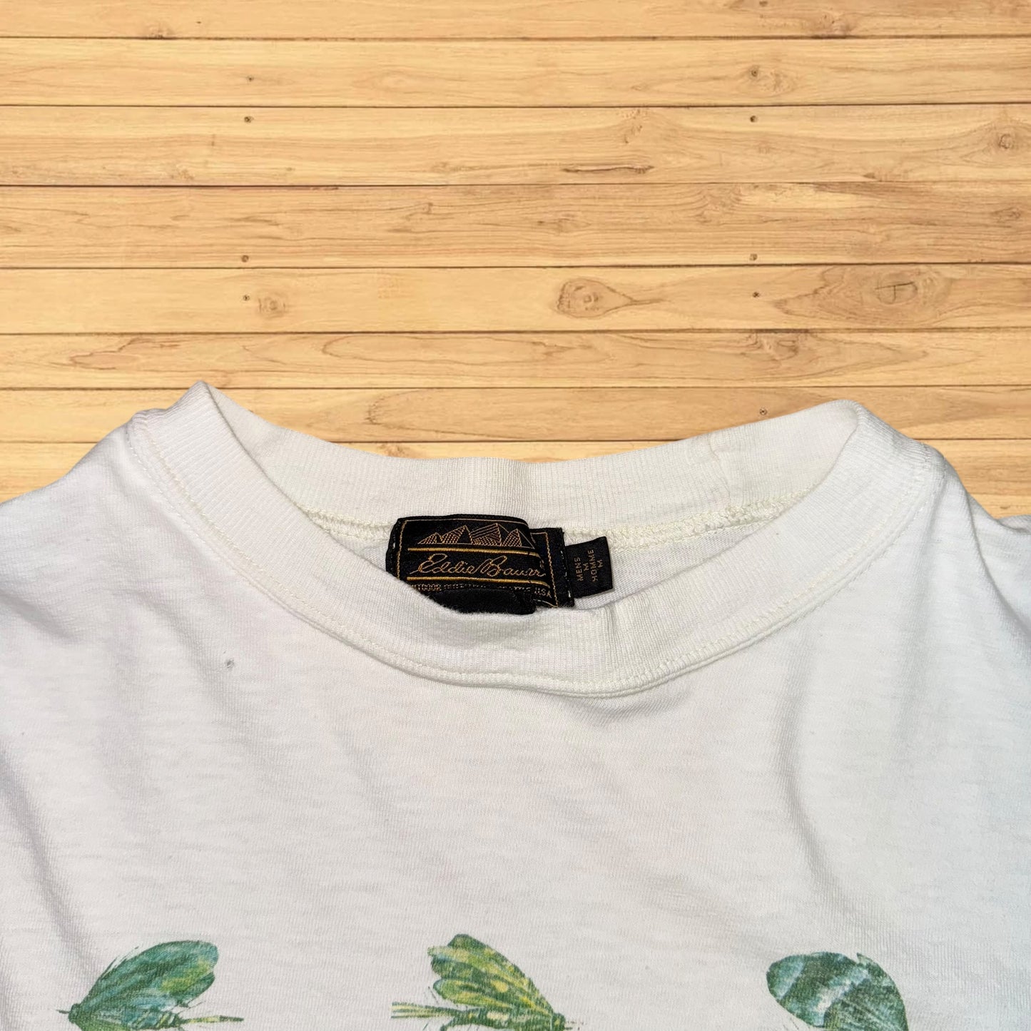 vintage eddie bauer fly fishing t shirt (L)