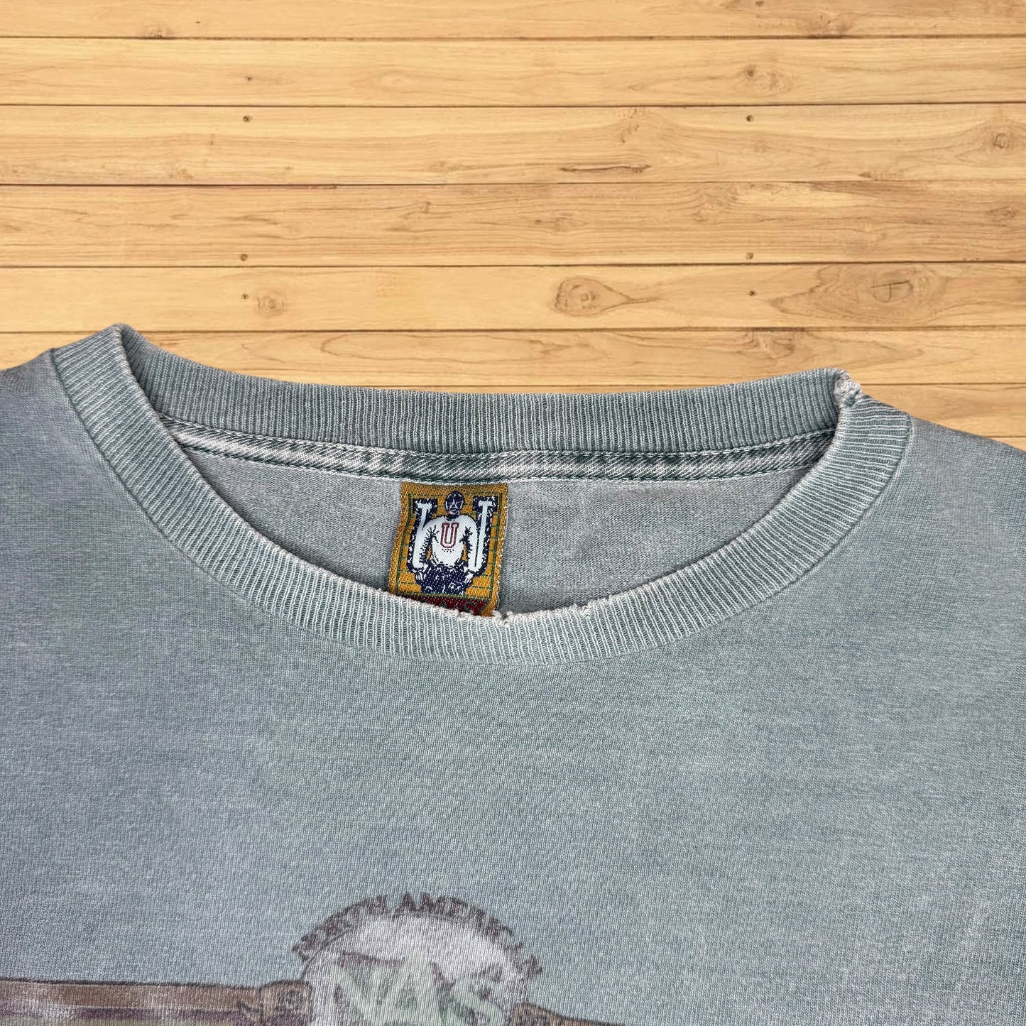 vintage canoe faded long sleeve shirt