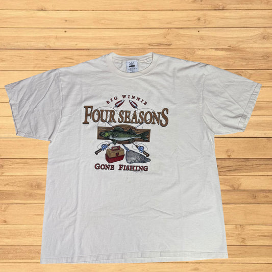 vintage fishing four seasons t shirt