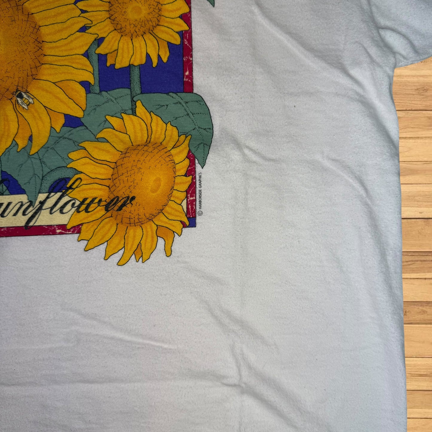 vintage ll bean sunflower t shirt