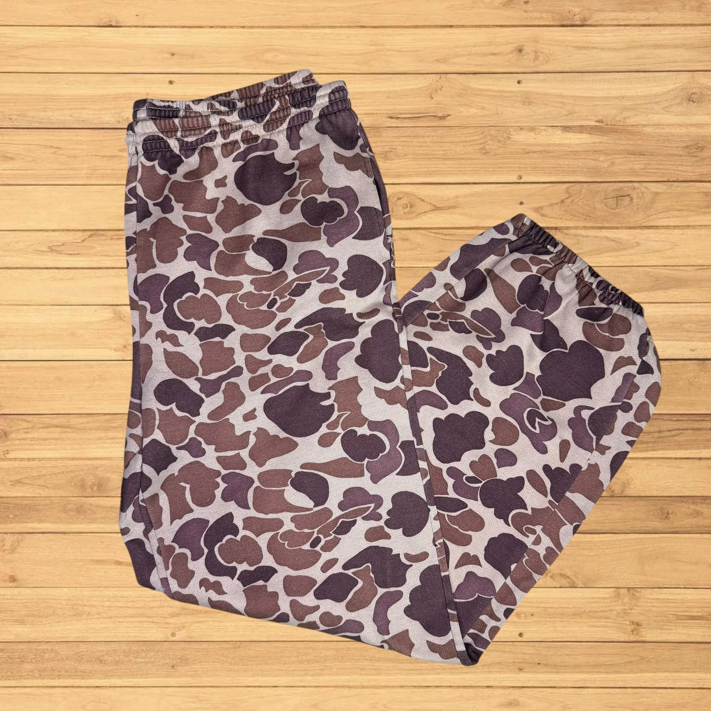 vintage duck camo sweatpants