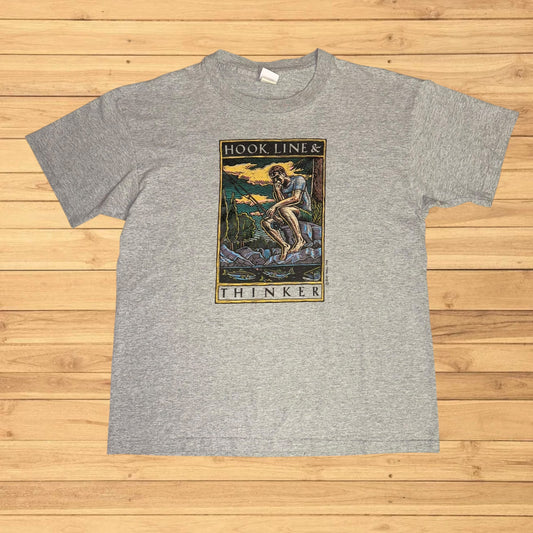 vintage ray troll t shirt thinker (L)