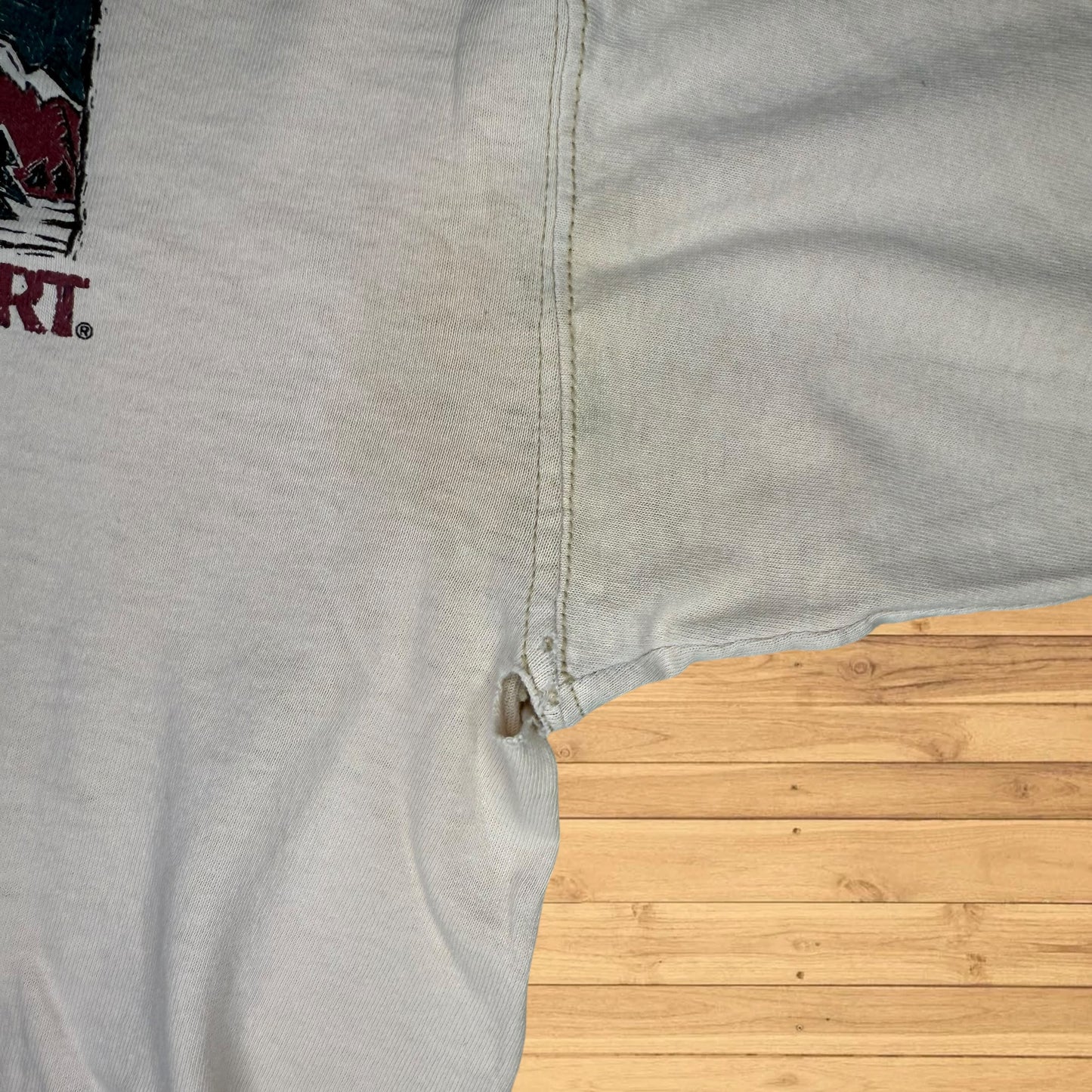 vintage jansport long sleeve shirt thrashed / faded