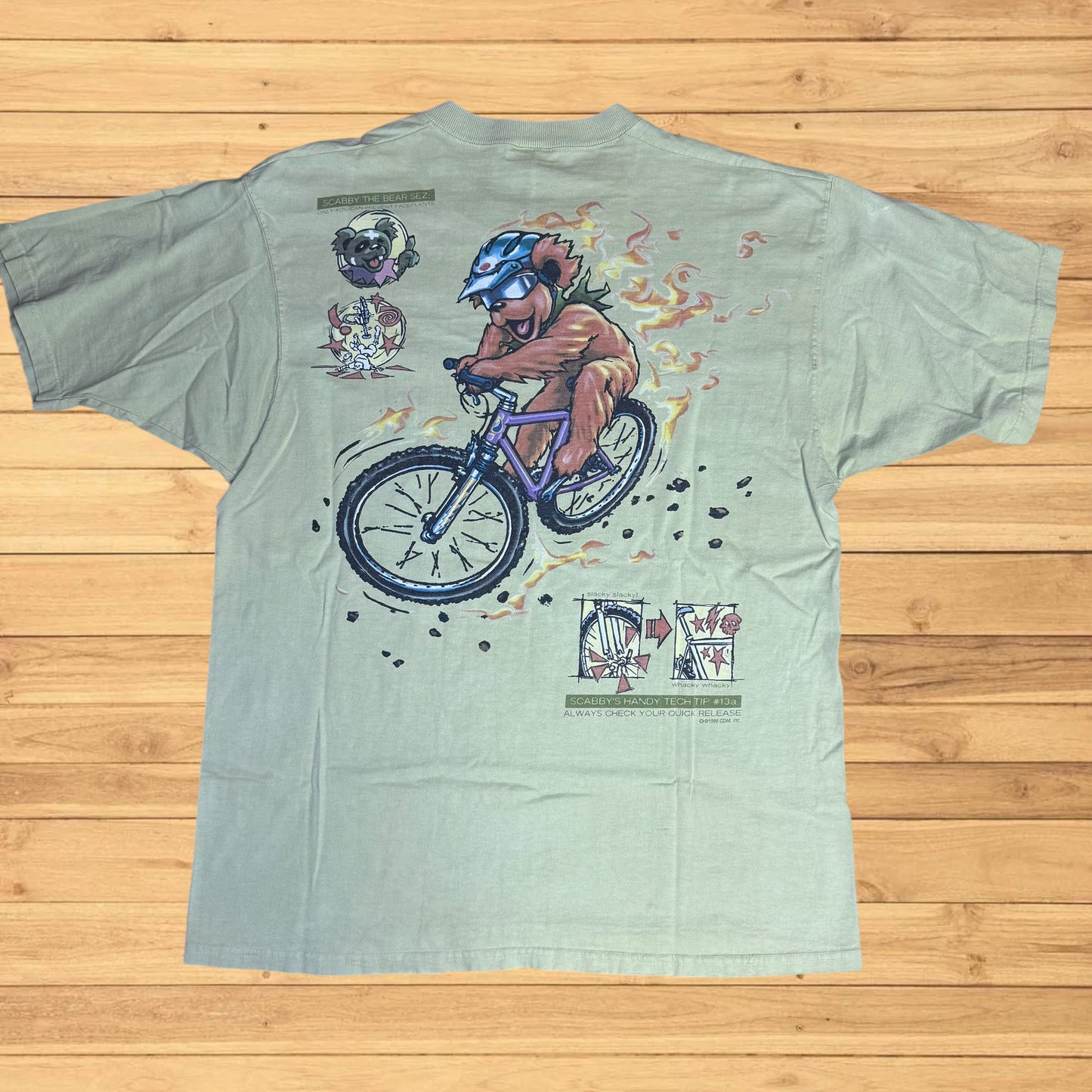 vintage greatful dead biking t shirt (L)