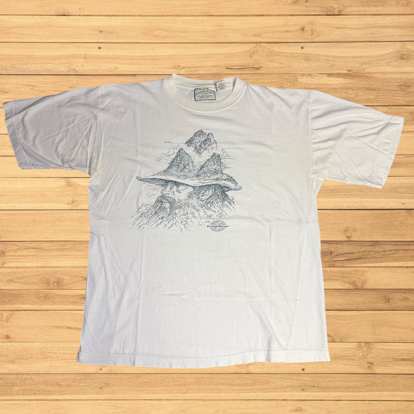 vintage american eagle nature t shirt (L)