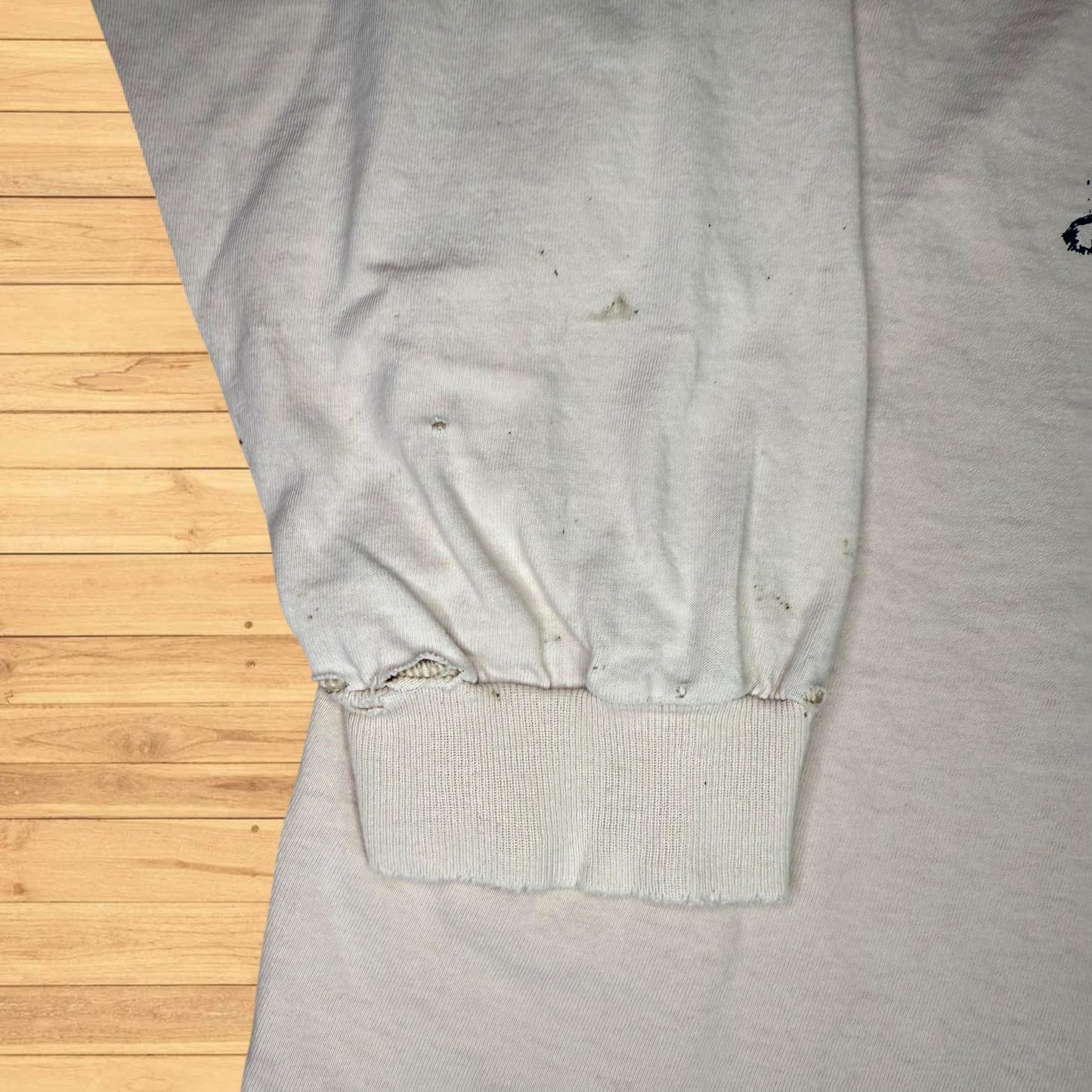 vintage jansport long sleeve shirt thrashed / faded