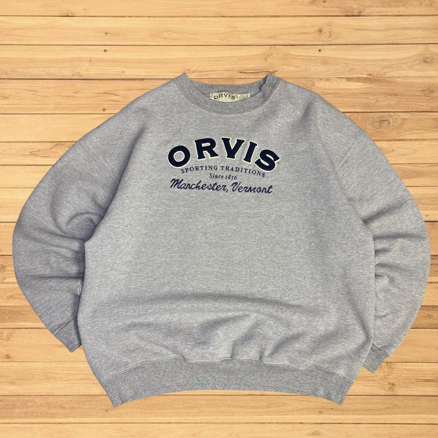 vintage orvis fishing crewneck (L)