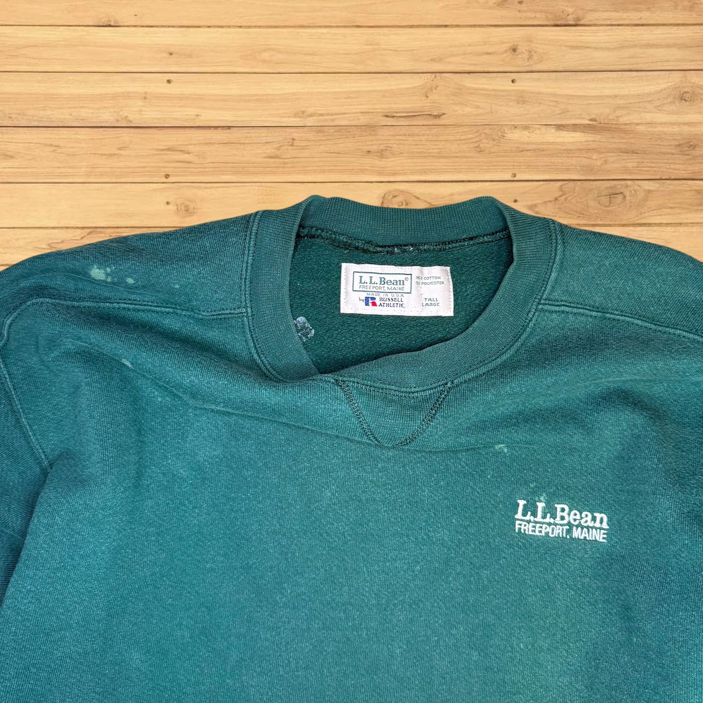 vintage ll bean russell athletics crewneck (large)