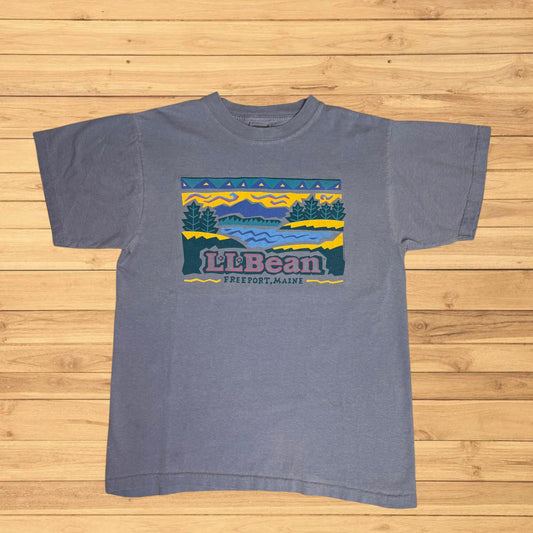 vintage ll bean wilderness logo t shirt