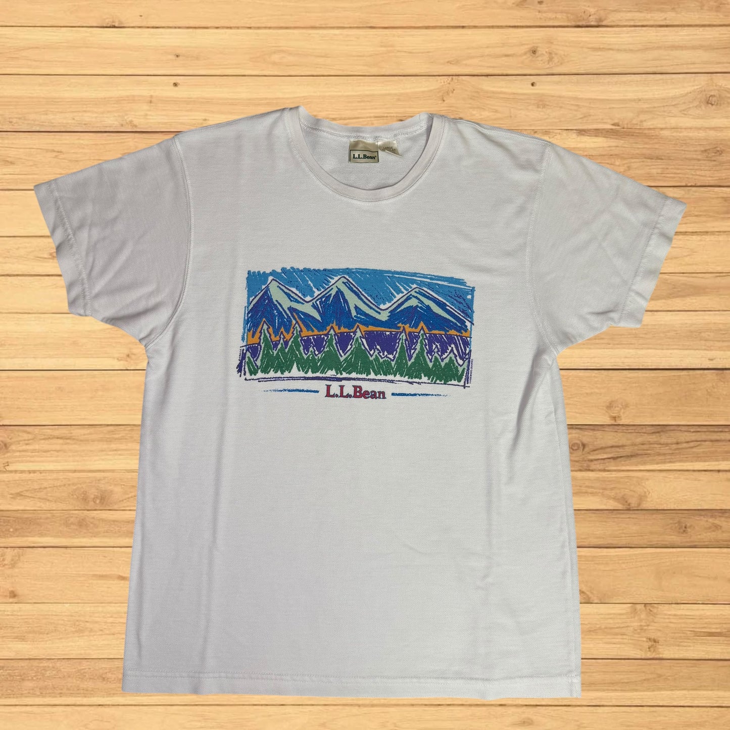 vintage ll bean woman’s t shirt landscape (large)